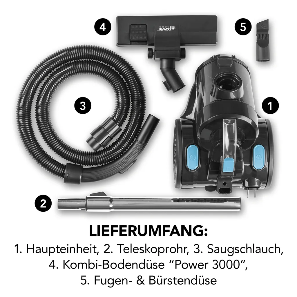 Maxxworld CLEANmaxx Zyklon-Staubsauger - Schwarz – Bild 5