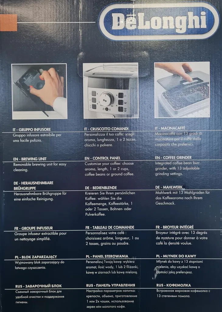 De'Longhi DeLonghi ECAM 22.110B MagnificaS Kaffeevollautomat Schwarz – Bild 15