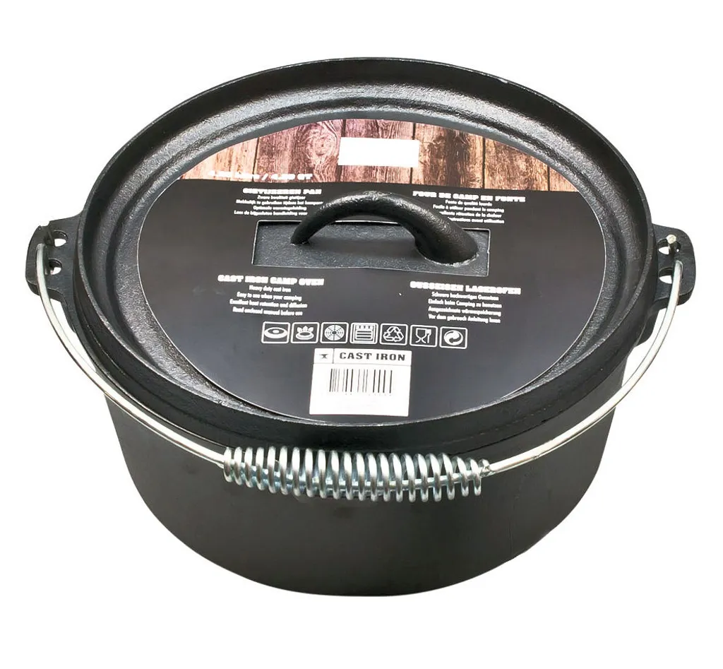 Spetebo Dutch Oven Aus Gusseisen Ø25 Cm - Feuertopf Mit Tragegriff
