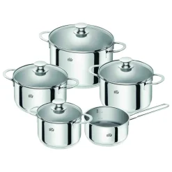 BSF Kochgeschirr-Set Bordeaux 5 Tlg. Mit Stielkasserolle