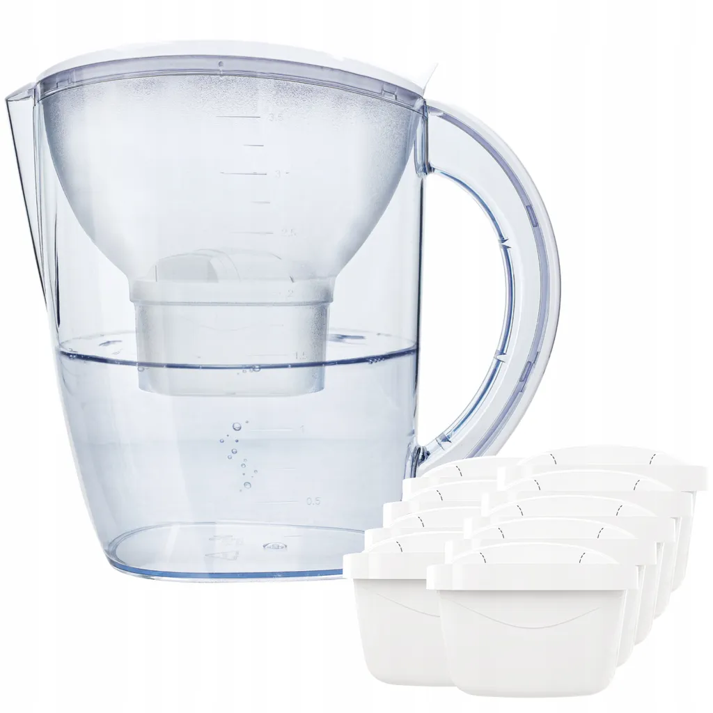 Wasserfilter Wessper 3,5 L Mit 10 Filterkartuschen, Kompatibel Mit Brita Maxtra+ – Bild 2