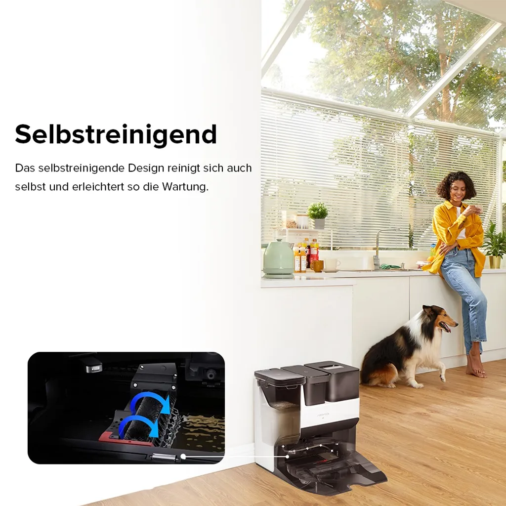 Roborock S7 Pro Ultra Sonic Saugroboter Mit Empty Wash Fill Dock Absaugstation Selbstwaschend Selbstauffüllend Selbstentleerend Kindersicherung LiDAR 3D Mapping APP – Bild 7