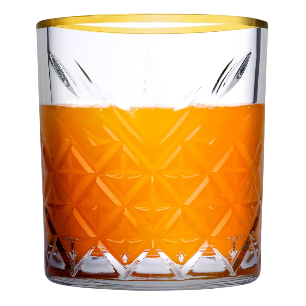 Pasabahce 96818 Timeless Golden Touch 3 Teilig Im Kristall-Design Retro Design - 2 Whisky Glas Und 1 Kristall-Schale – Bild 19
