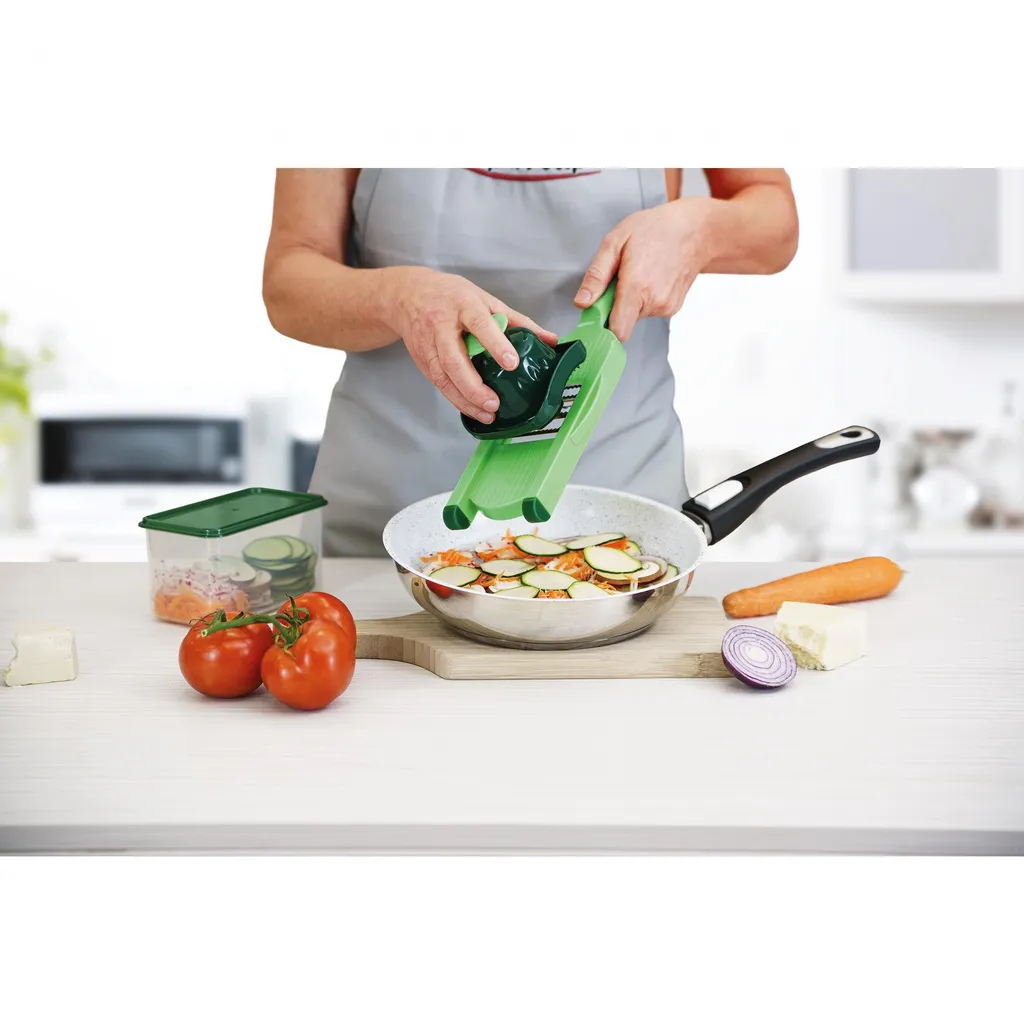 Genius Nicer Dicer Speed Light | Handhobel | Set 8-tlg. – Bild 2