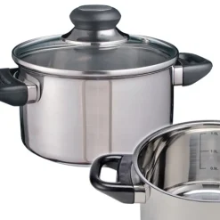 Haushalt International Fleischtopf "Sylt" Aus Edelstahl Maße: Durchm. 16 X 9,5 Cm