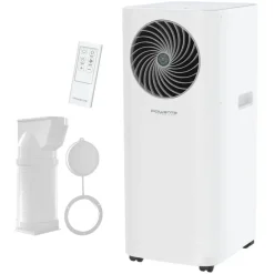 Rowenta 3 In 1 Klimagerät Turbo Cool AU5010 | Mobile Klimaanlage, Ventilator, Luftentfeuchter In Einem | Schlauch & Fernbedienung Inklusive | Eco-Modus