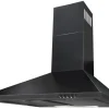 Exquisit KH 60-8 Sw Kamin-Dunstabzugshaube | Halogenbeleuchtung | Schwarz