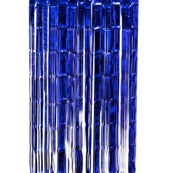 Creativery Lametta Vorhang 50x100cm, Farbauswahl:blau