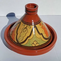 Casa Moro Marokkanische Tajine Doukala 34 Cm Glasiert | Kochen Für 4-6 Personen | Handbemalte Tagine Aus Marokko
