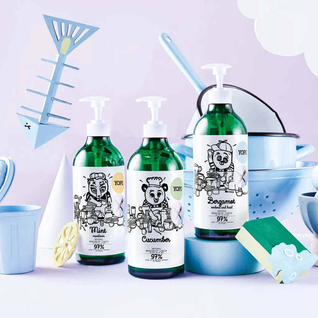YOPE Spülmittel Küche Natürliche Geschirrspülmittel Minze Und Mandarine 97% 750ml – Bild 6