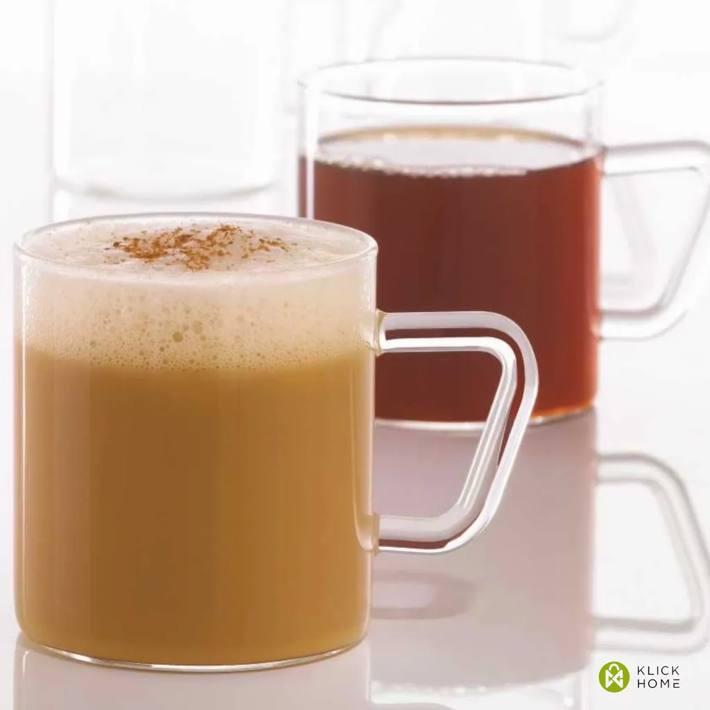 Kayacam Harmony Teegläser Teeglas Kaffeegläser Kaffeeglas Mit Henkel 6 Gläser 250ml K141 – Bild 3