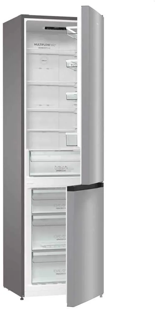 Gorenje NRK 6202 ES4 Kühl-Gefrierkombination / 200 Cm / 331 L / No Frost Plus / Multi Airflow System / Silber / Metallisch – Bild 6