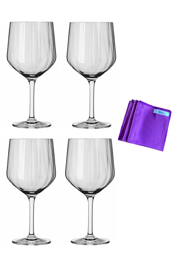 Ritzenhoff Sternschliff Gin 4er-Set Neu Im Dekomiro Set Mit Glasreinigungstuch