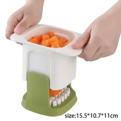 Jinaishop Multifunktions Gemüsehacker, Handpresse, Kartoffelschneider, Küchenwerkzeuge, Mini-Gemüseschneider