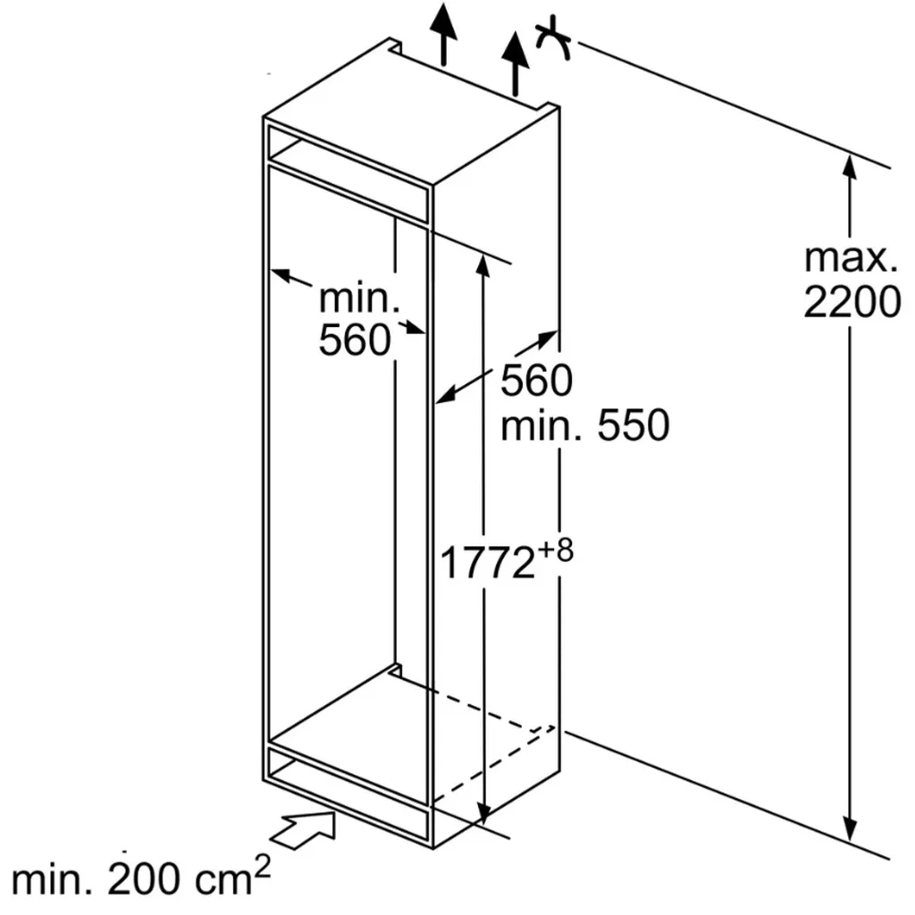 Bosch KIV865SF0 Einbau Kühl - Gefrierkombination, Schlepptür, – Bild 7