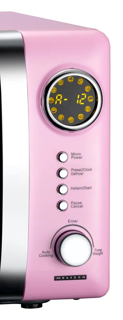 Melissa 16330112 CLASSICO Retro 20 Liter Mikrowelle In Pink Rosa – Bild 5