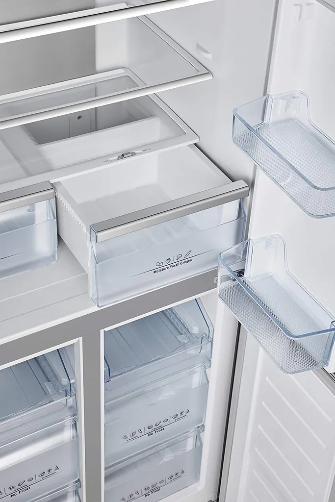 Hisense RQ563N4SI2 Kühl-Gefrierkombination Side-by-Side 454 L: 294 L Kühlteil + 160 L Gefrierteil - LED-Innenbeleuchtung - Total No Frost - Multi Air Flow - Super Cool – Bild 10