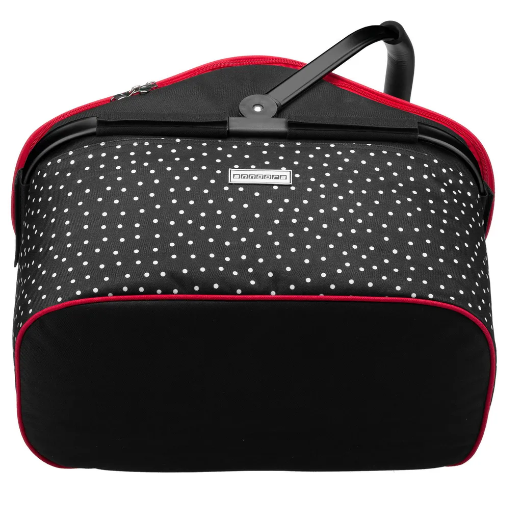 Anndora Kühlkorb 25 L Schwarz Rot Snövit - Schwarz Weiss – Bild 4