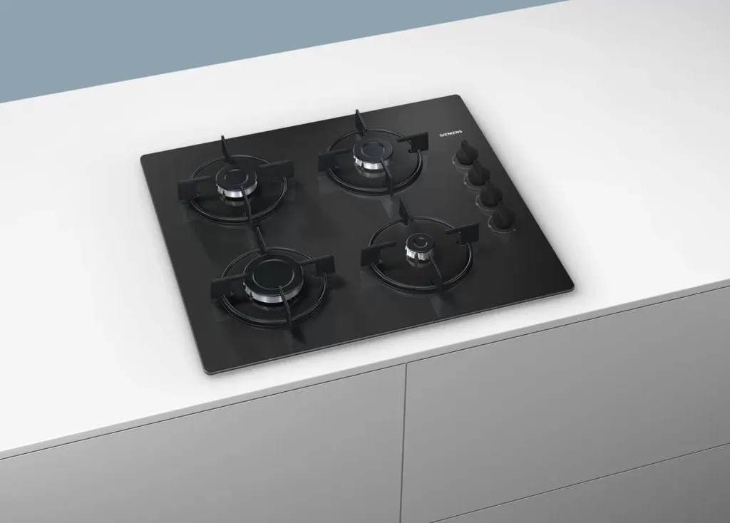 Siemens EO6B6PB10 Gaskochfeld Schwarz Hartglas GAS KOCHFELD HERD – Bild 4