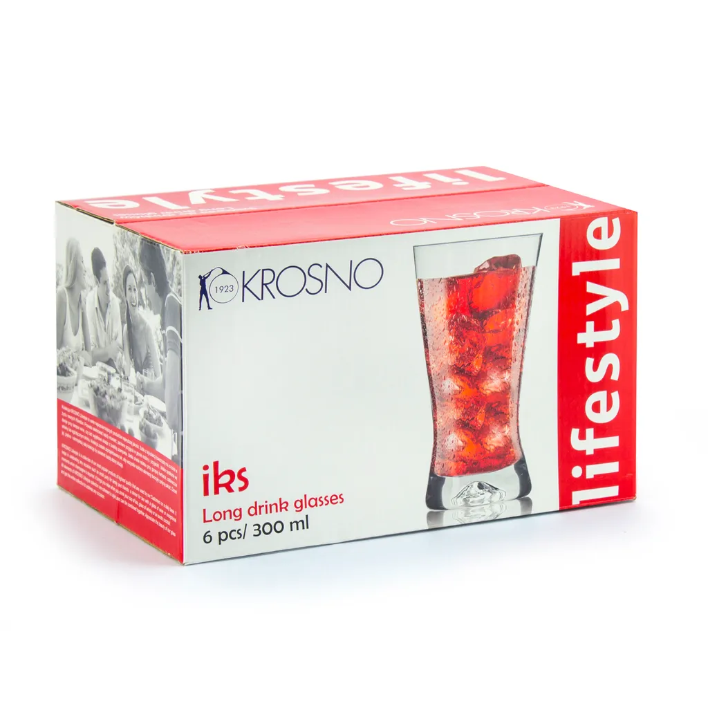 Krosno 6er SET DRINKGLÄSER Cocktailgläser Saftgläser Longdrinkgläser Glas Trinkglas – Bild 5