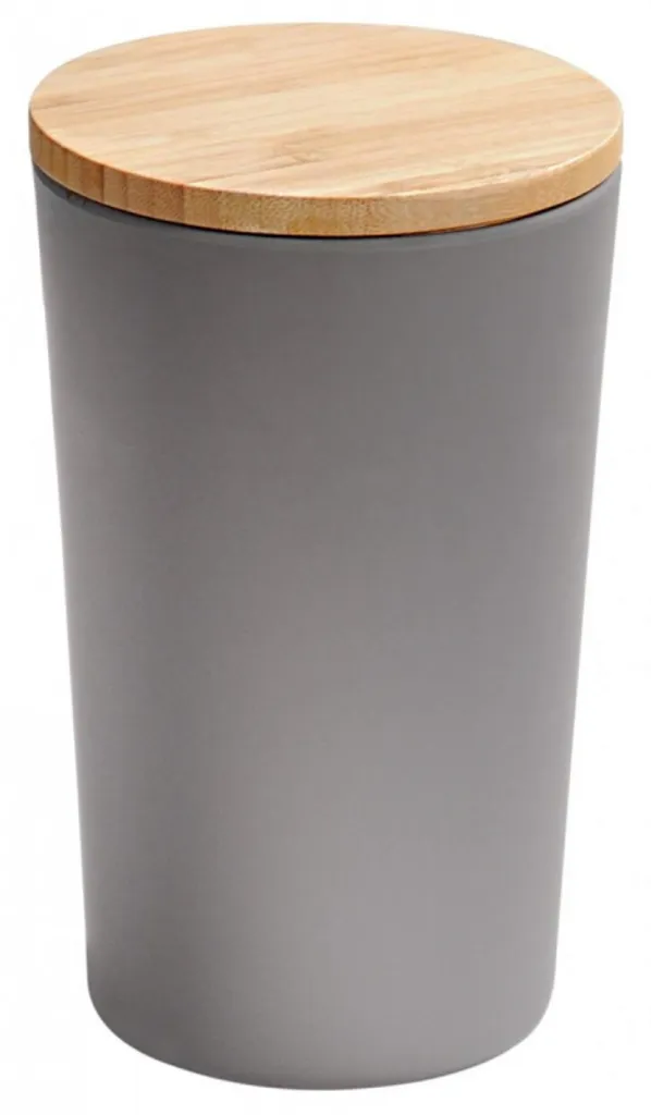 KESPER Vorratsdose, Kunststoff Mit Bambusdeckel, Grau, Ø 11,5 Cm, Höhe: 18,7 Cm, 32601 – Bild 5