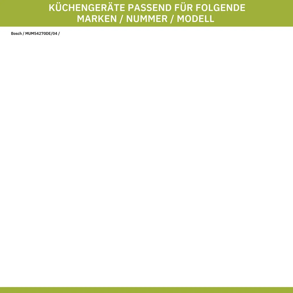 Bosch 00633442 Würfelschneider Für MUM5 MUM54270, MUZ5CC2, MUZ8CC2 Küchenmaschine – Bild 2