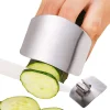 YisibaihTao 2 Stück Fingerschutz Finger Guards Zum Schneiden Von Gemüse Obst Edelstahl Finger Handschutz Zum Schneiden Von Hackfleisch Fleisch Chef Küchenwerkzeug Gadgets
