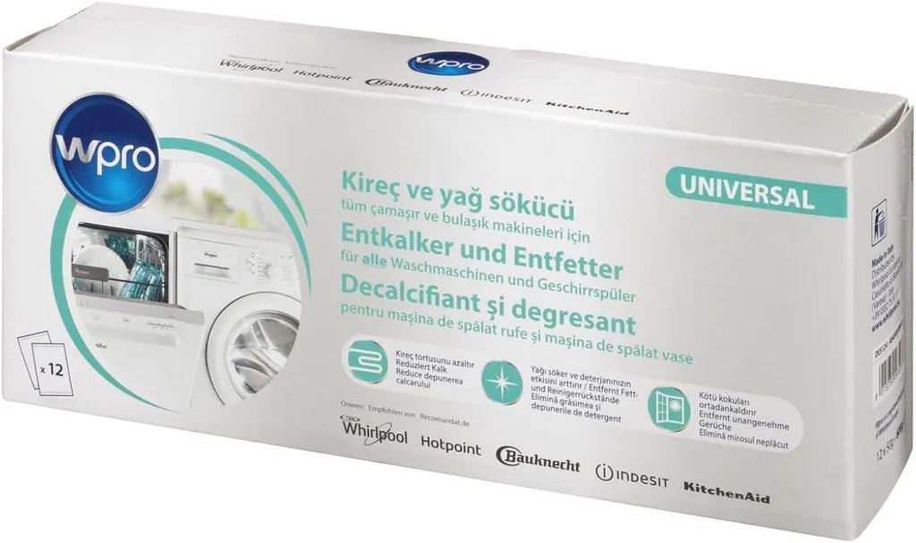 Wpro 3in1 Entkalkung Reinigung Und Pflege Von Waschmaschinen Und Geschirrspülern – Bild 3