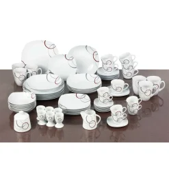 Van-Well Kombiservice 62 Tlg. Palazzo, Eckige Form