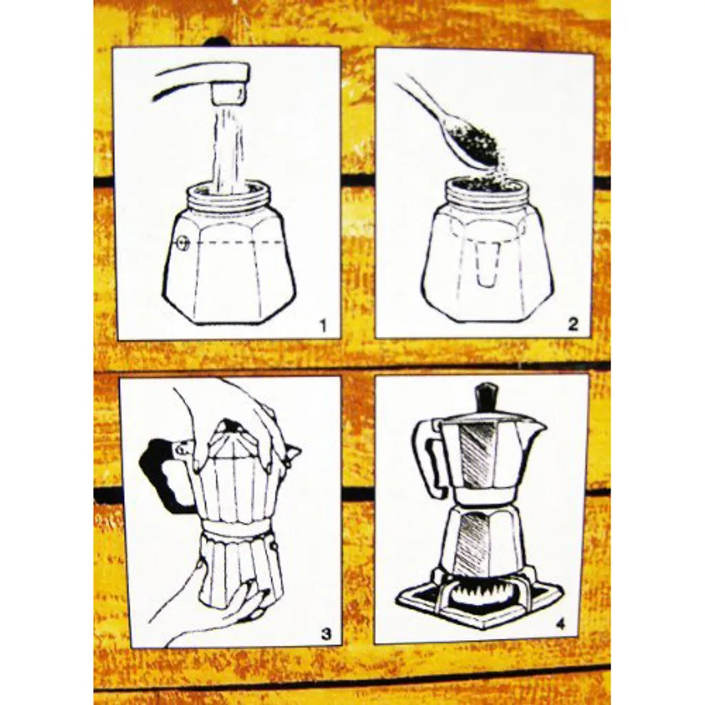 Vivanco Espressokocher Pepita Italienische Art- 3 Tassen – Bild 2