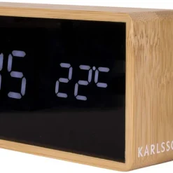 Karlsson Wecker Aus Bambus "Tube"