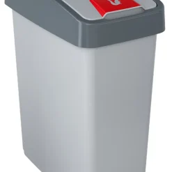 Keeeper Abfalleimer "magne" 25 Liter Silber / Grau