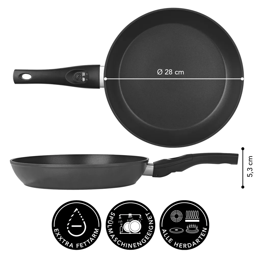 Maxxworld Pfanne Bratpfanne LED Anzeige Signalton Beschichtung Antihaft Induktion Kochen – Bild 6