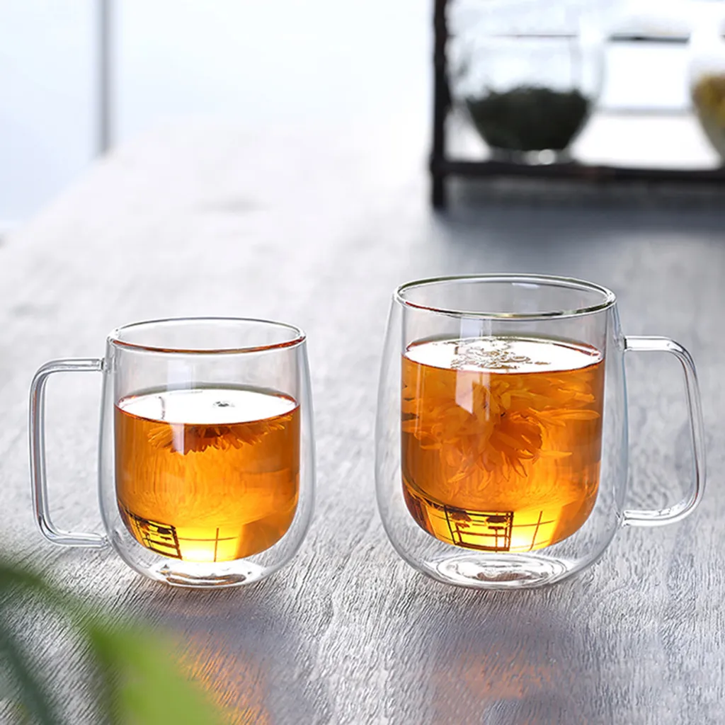 Giantbag Berlin Doppelwandiges 2 X 250 Ml 2 Stück Set Cappuccino Gläser - Spülmaschinen- Und Mikrowellensicher - Doppelwandige Gläser, Schwebeeffekt, Thermogläser, Hitzebeständiges Teeglas, Kaffeeglas Tasse (8.5 Oz) – Bild 6