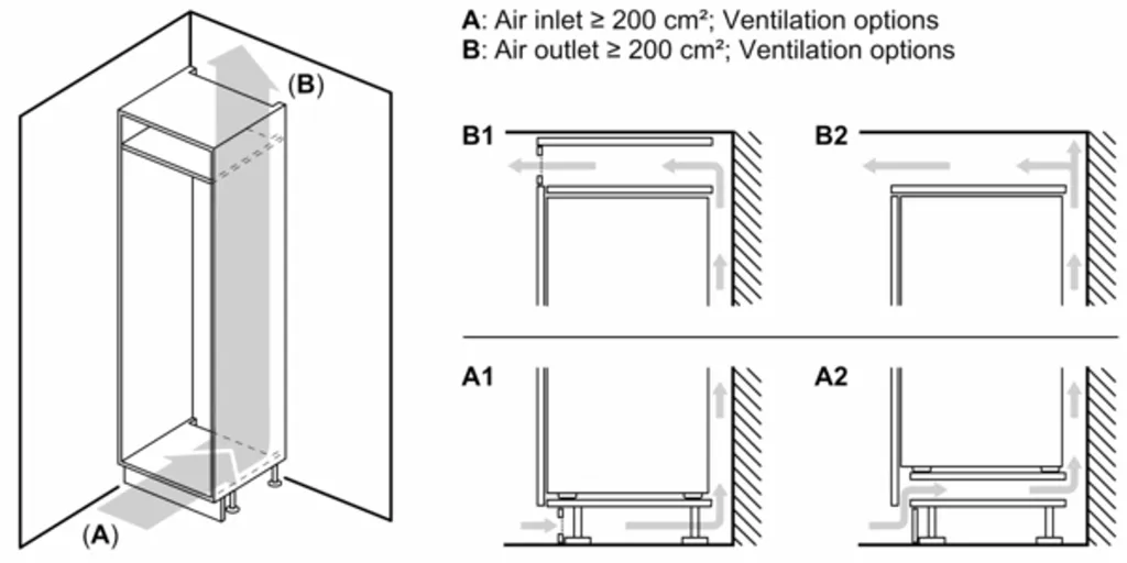 Siemens GI21VVSE0 IQ300 Einbau-Gefrierschrank, 87,4 X 54,1 Cm Nische, 97 L, LowFrost Seltener Abtauen, BigBox Platz Für Großes Gefriergut / Schlepptür – Bild 9