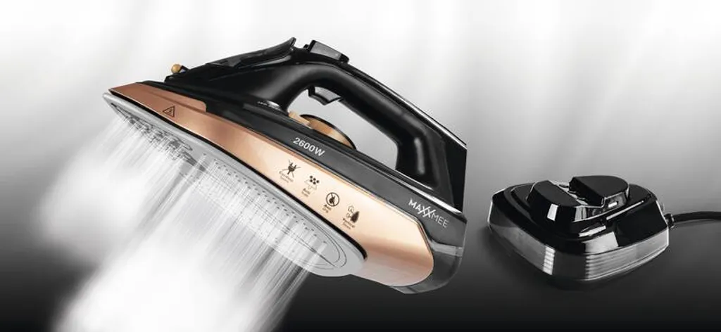 Maxxworld MAXXMEE Dampfbügeleisen - Mit Tropfstopp-, Antikalk- Und Selbstreinigungsfunktion Dampfbügeleisen Bügeleisen Kabellos Antikalk Selbstreinigung Tropfstop Keramik – Bild 11