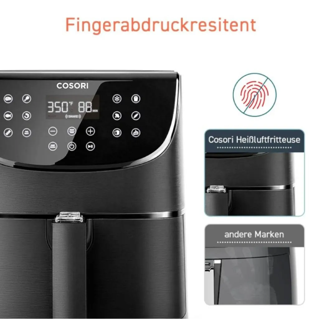 Cosori Premium 5,5-Liter Heißluftfritteuse Mit Spießgestell, Schwarz – Bild 13