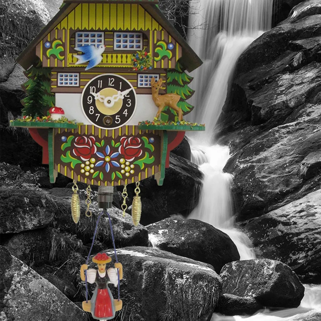 FeineHeimat Wipp Aufzieh Uhr Schwarzwald Haus 13 X 16 Cm Germany – Bild 4
