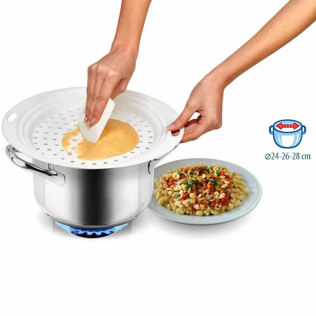 Metaltex Spätzlebrett Aus Kunststoff In Weiß, Ø 33 Cm – Bild 4