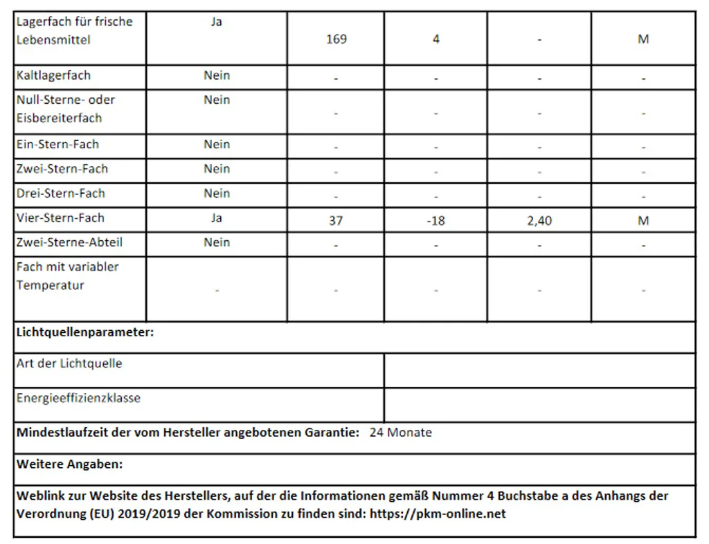 PKM Kühl-Gefrierkombination Kühlschrank GK212 SI Inox 206 L 143 Cm 4**** – Bild 10