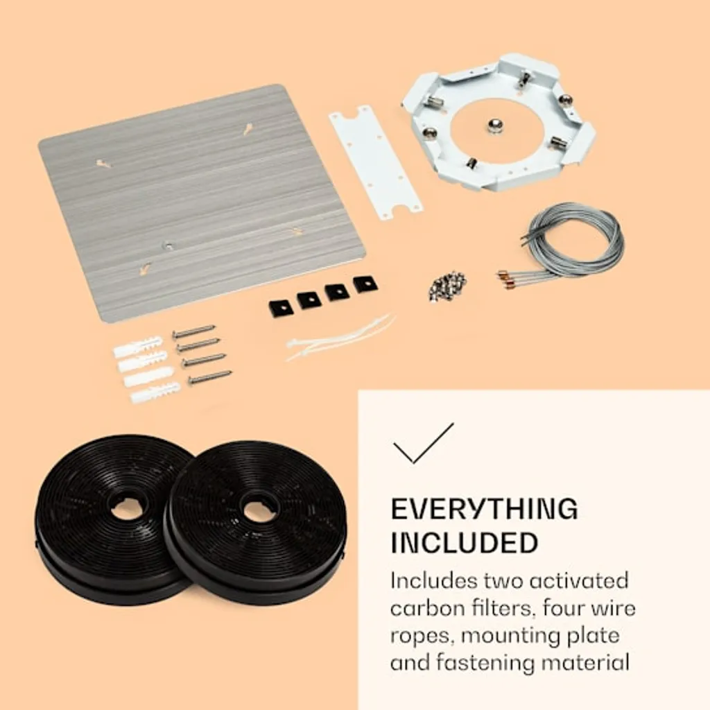 Klarstein Futurelight Smart Inselabzugshaube , Umluft 420m³/h , LED Beleuchtung , 3 Leistungsstufen ,Steuerbar Via WiFi Und Klarstein App Experience , Edelstahl – Bild 6