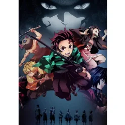 Redcoringe 5D DIY Diamond Painting Full Diamant Kreuzstich Stickerei Malerei Demon Slayer Bilder Deko 45*60cm