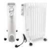 KADEER Elektro Heizung Ölradiator NSC-200-9G1 (2.000 Watt, 3 Heizstufen Thermostat, 4 Lenkrollen, Praktische Kabelaufwicklung, Integrierter Griff)