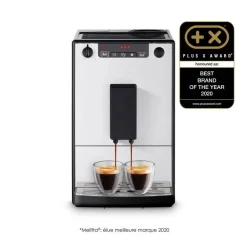 MELITTA E950-666 - Automatische Kaffeemaschine Solo Pure Silver - 1400 W - 3 Intensitätseinstellungen - 125 G Bohnenbehälter