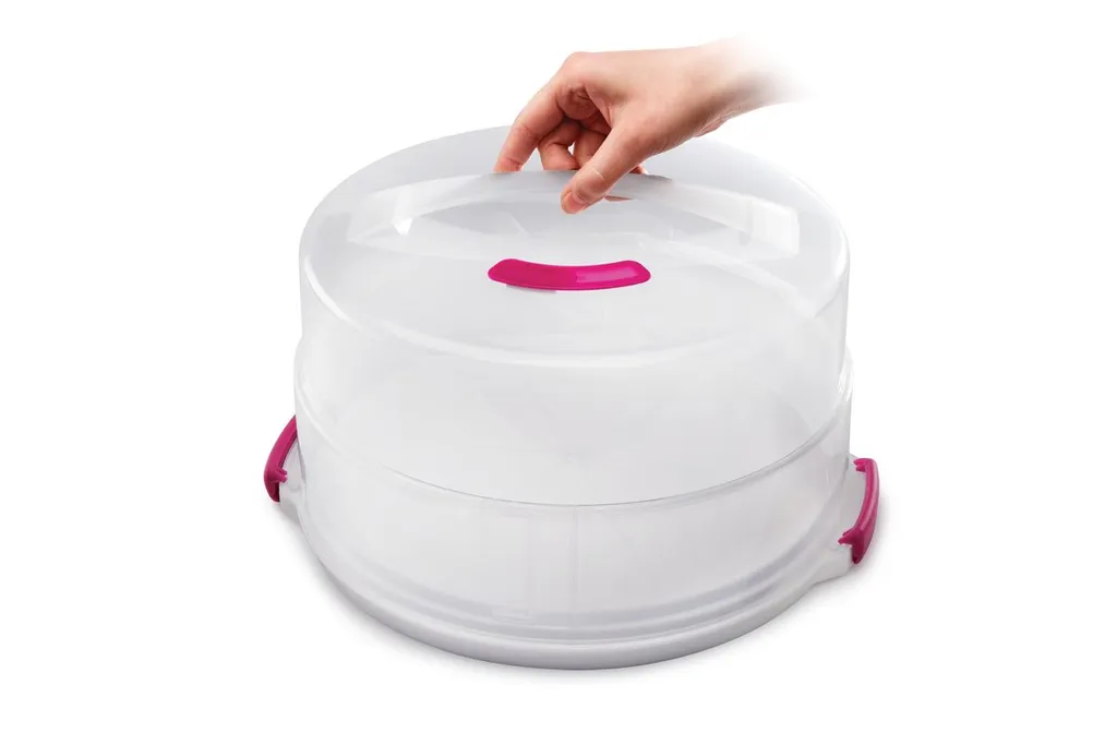 Metaltex Tortenbehälter ø36cm Höhenvers, Transparent/rot/weiß – Bild 18