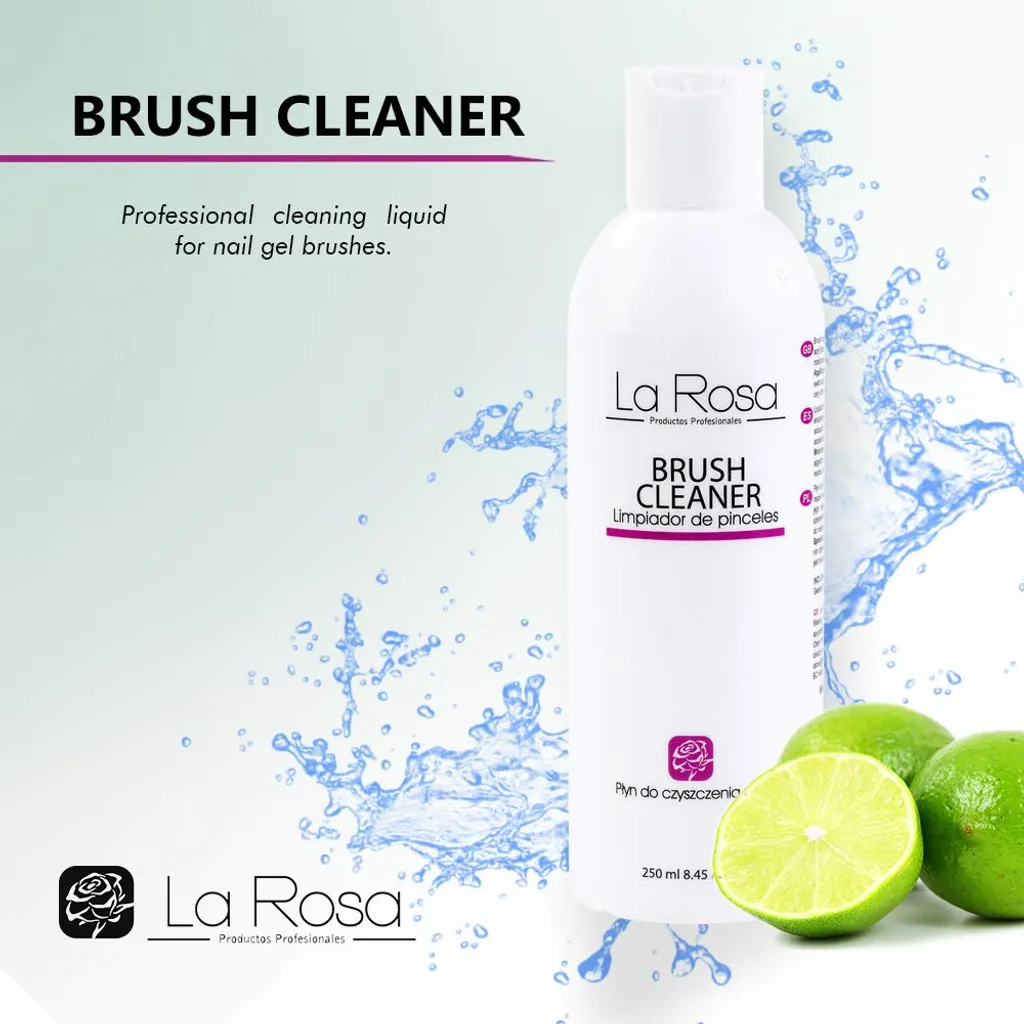 La Rosa Productos Profesionales La Rosa Pinselreiniger BRUSH CLEANER Für Pinsel Und Werkzeuge - Säubert Ihre Pinsel Mühelos Von Gel, Acryl Und Anderen Modelliersubstanzen, 250 Ml – Bild 3