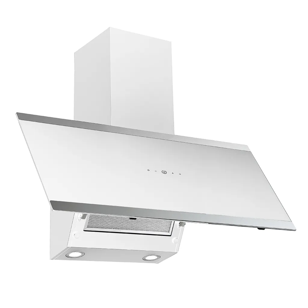 PKM Dunstabzugshaube Schräghaube Wandhaube Wandesse S33-90A+WTH 90cm Weiß – Bild 2