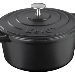 Kela Backform Mit Einem Deckel Calido 21 Cm Schwarzer KL-12470