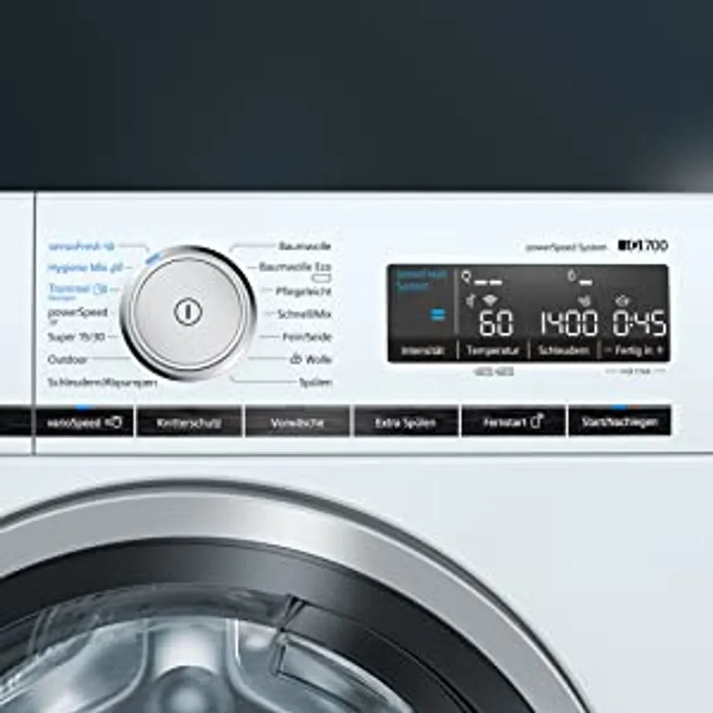 Siemens WM14N128 IQ300 Waschmaschine, 8 Kg, 1400 UpM, Outdoor-Programm Schonende Reinigung, SpeedPack L Beschleunigen Sie Ihre Programme, Nachlegefunktion – Bild 11