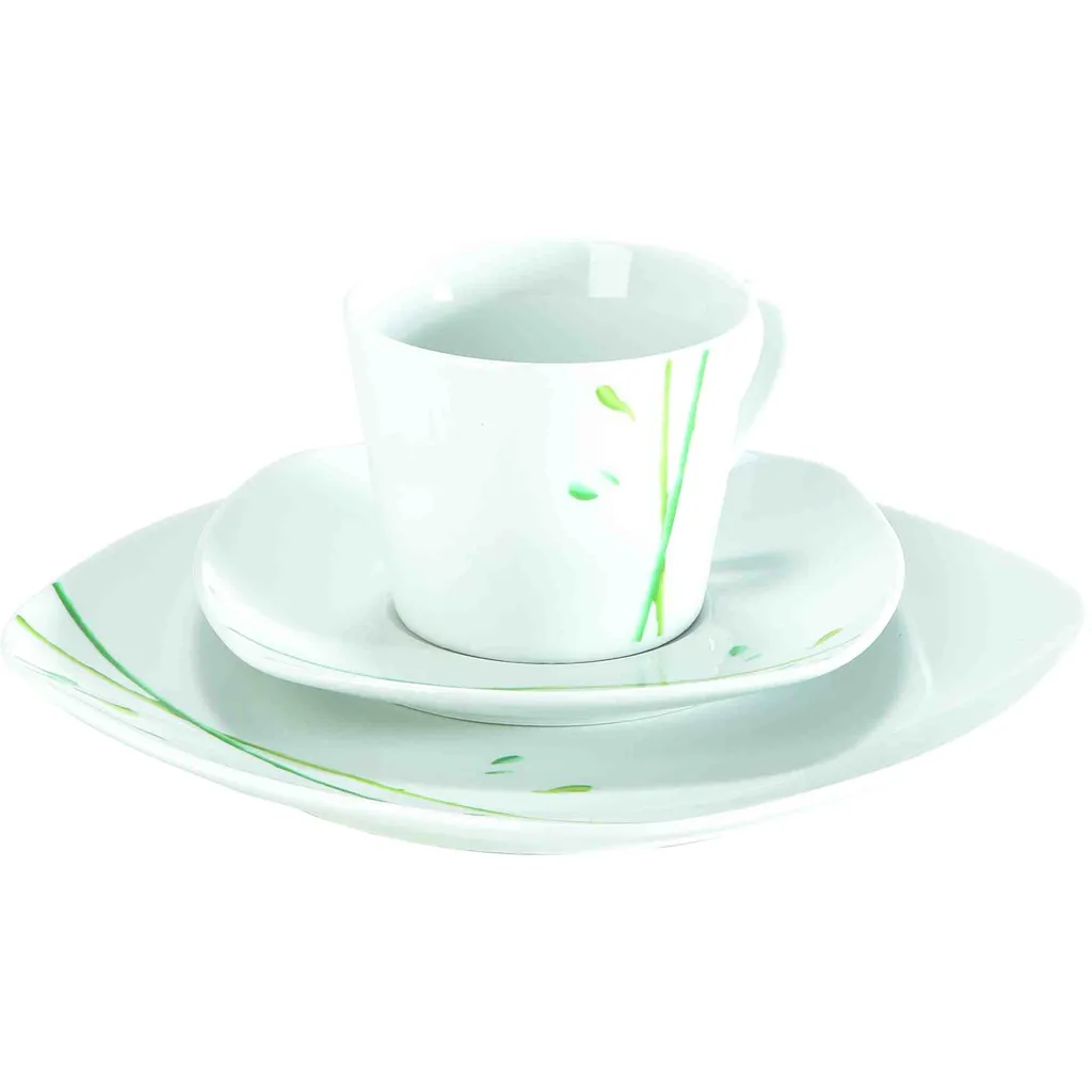 Ritzenhoff & Breker Kaffeeservice Geschirr Matti Porzellan Weiß 18-teilig